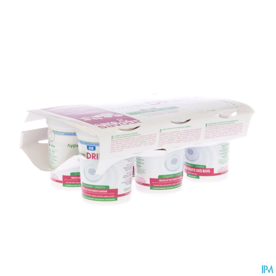 Hyperdrink Db Fruit Bois S/lactose Pot 6x200ml Hyperdrink Db Fruit Bois S/lactose Pot 6x200ml