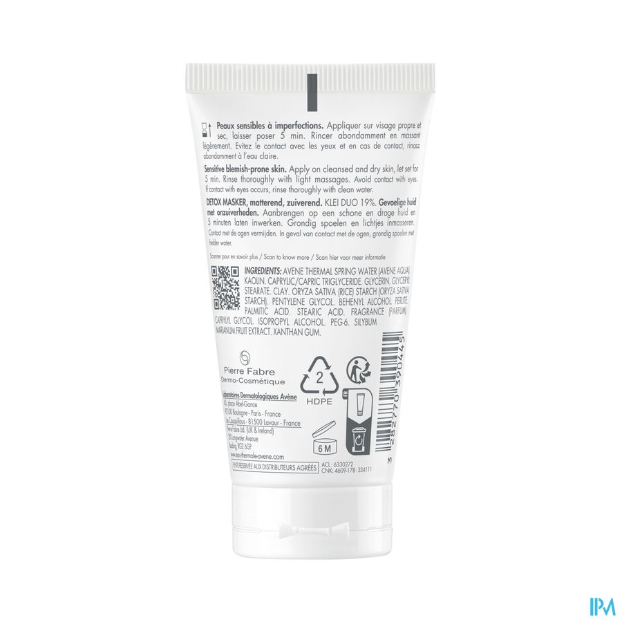 Avene Cleanance Detox Masker 50ml 3
