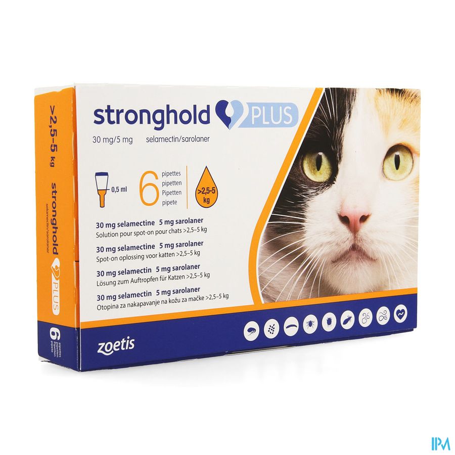 Stronghold Plus 30mg/ 5mg Sol Spot On Kat 6 Stronghold Plus 30mg/ 5mg Sol Spot On Kat 6