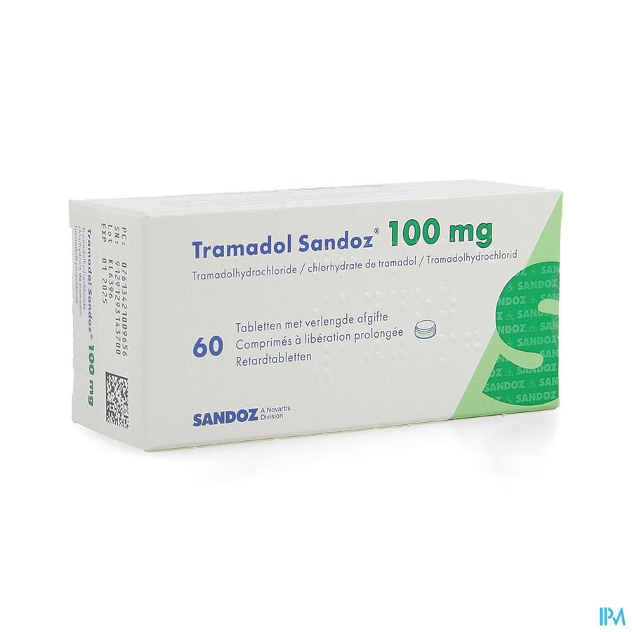 Tramadol 100 Sandoz Tabl Verl Afgifte 60 X 100mg Tramadol 100 Sandoz Tabl Verl Afgifte 60 X 100mg