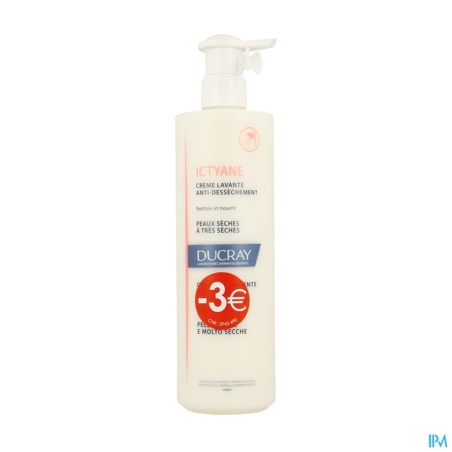 Ducray Ictyane Wascreme 400ml Promo -3€ Ducray Ictyane Wascreme 400ml Promo -3€