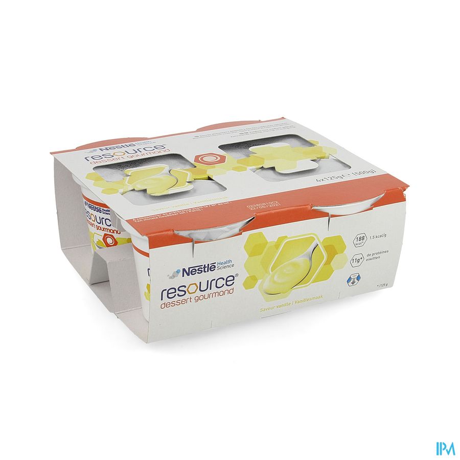 Resource Dessert Gourmand Vanille 4x125g 12318667 Resource Dessert Gourmand Vanille 4x125g 12318667