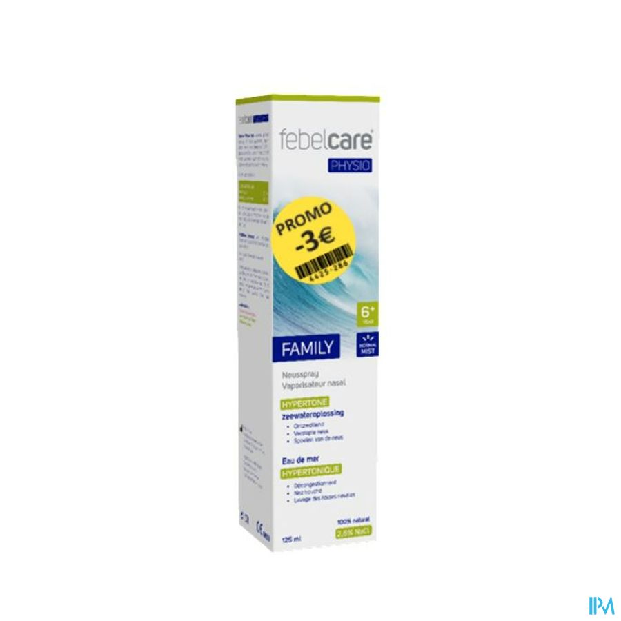 Febelcare Physio Spray Hyper Fam. 125ml Promo -3€ Febelcare Physio Spray Hyper Fam. 125ml Promo -3€