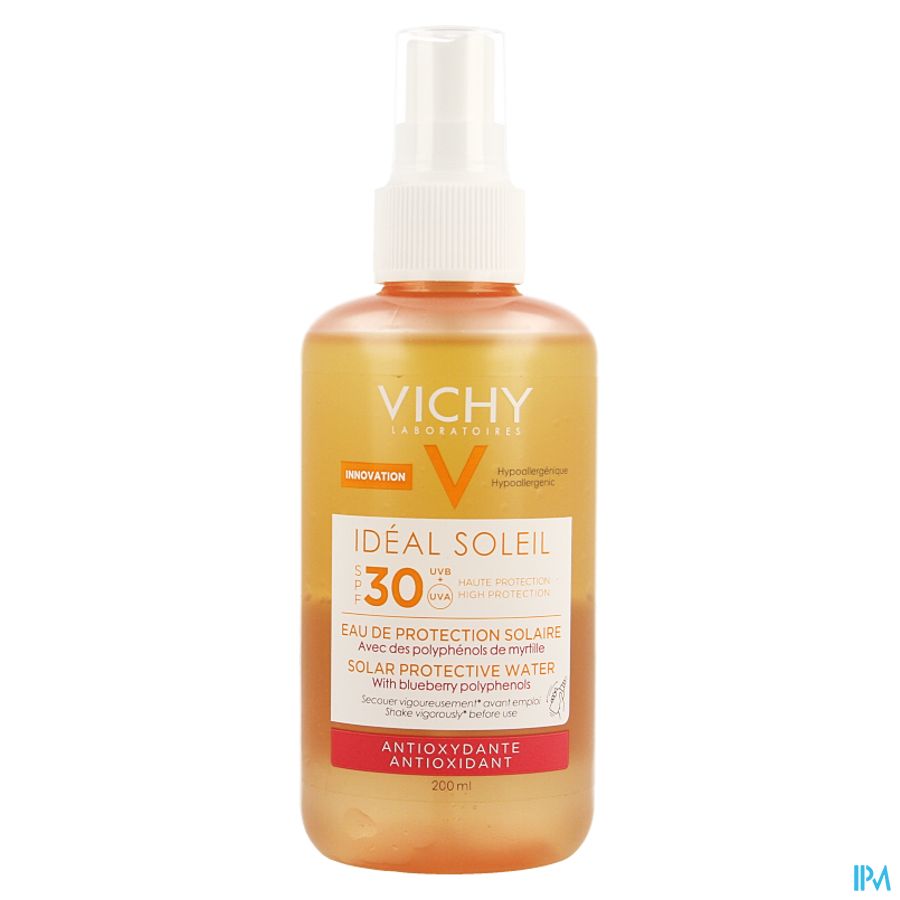 Vichy Ideal Soleil Bescherm.wat. A/oxid.ip30 200ml 1
