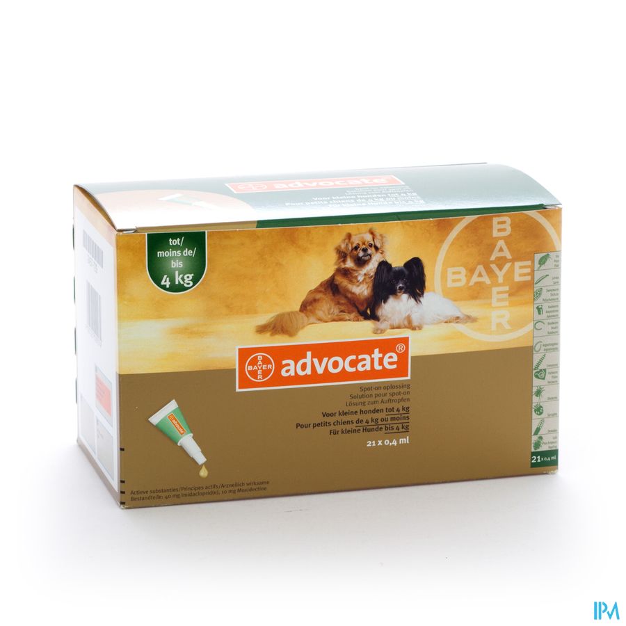 Advocate Spot On Opl Kleine Hond <4kg Pipet 21