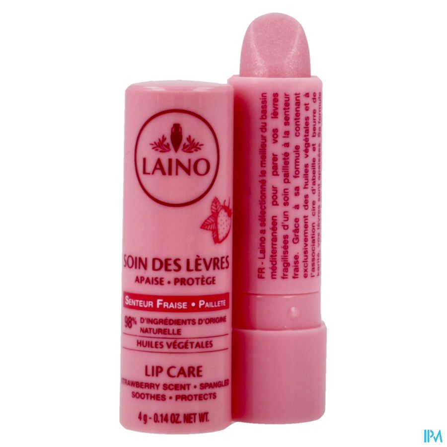 Laino Verzorging Lippen Aardbei 4g 5
