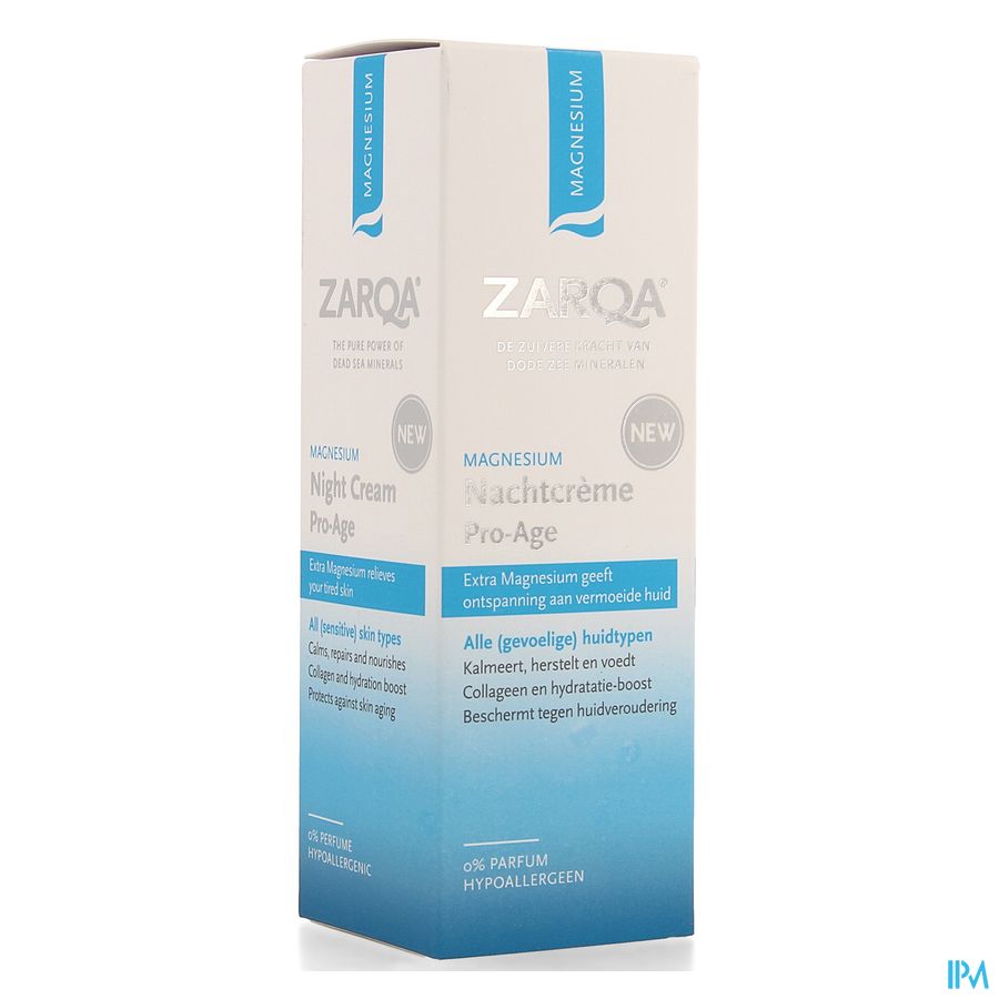 Zarqa Magnesium Nachtcreme Pro-age 50ml Zarqa Magnesium Nachtcreme Pro-age 50ml