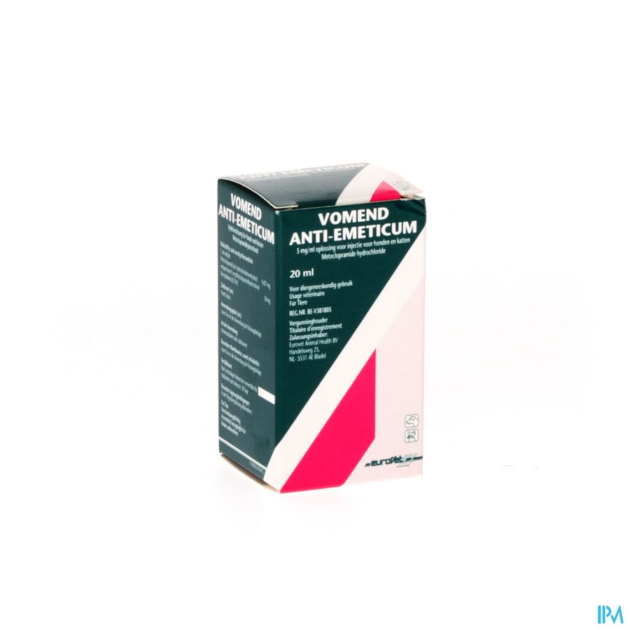 Vomend Anti-emeticum 5mg/ml 1x20ml Vomend Anti-emeticum 5mg/ml 1x20ml