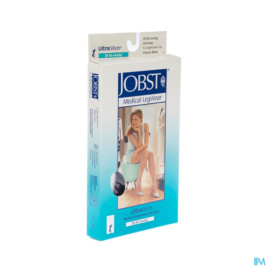 Jobst Ultrasheer Comf.k2 Kniekous Cl.black Xl
