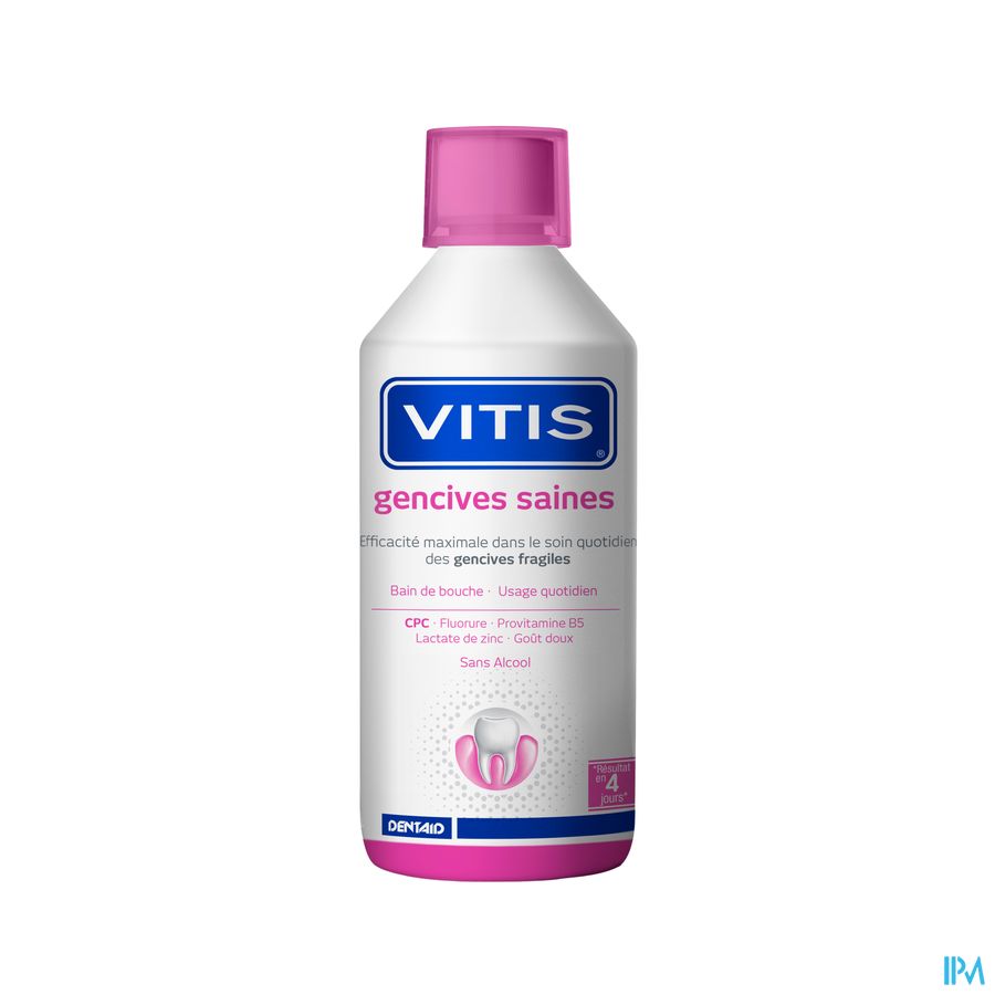 Vitis Gencives Saines Bain Bouche 0,05% Cpc 500ml Vitis Gencives Saines Bain Bouche 0,05% Cpc 500ml