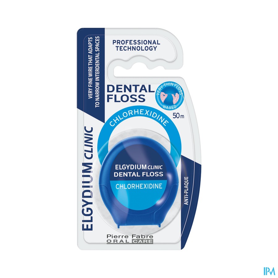 Elgydium Clinic Dentalfloss Chlorhexidine 50m