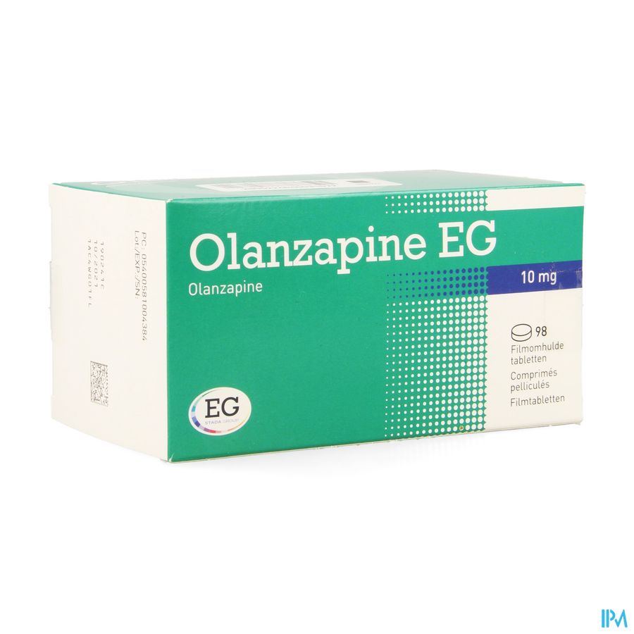 Olanzapine EG 10 Mg Filmomh Tabl 98 X 10,0 Mg Olanzapine EG 10 Mg Filmomh Tabl 98 X 10,0 Mg