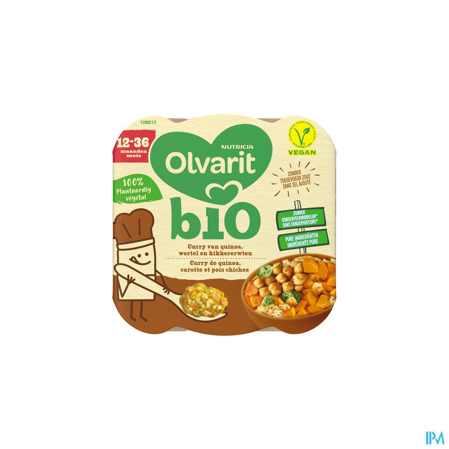 Olvarit Curry Quinoa Wortel Kikkererwten 230g 1