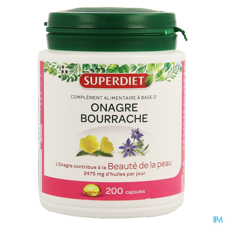 Superdiet Onagre Bourrache Caps 200 4