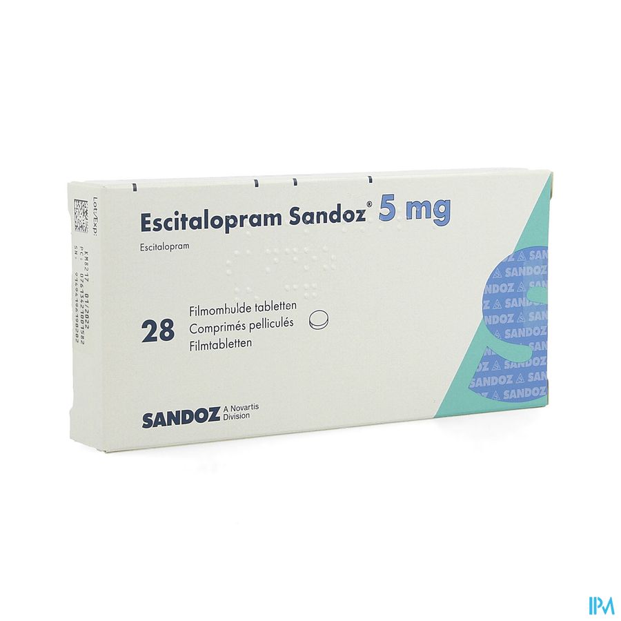 Escitalopram Sandoz 5mg Filmomh Tabl 28 Escitalopram Sandoz 5mg Filmomh Tabl 28