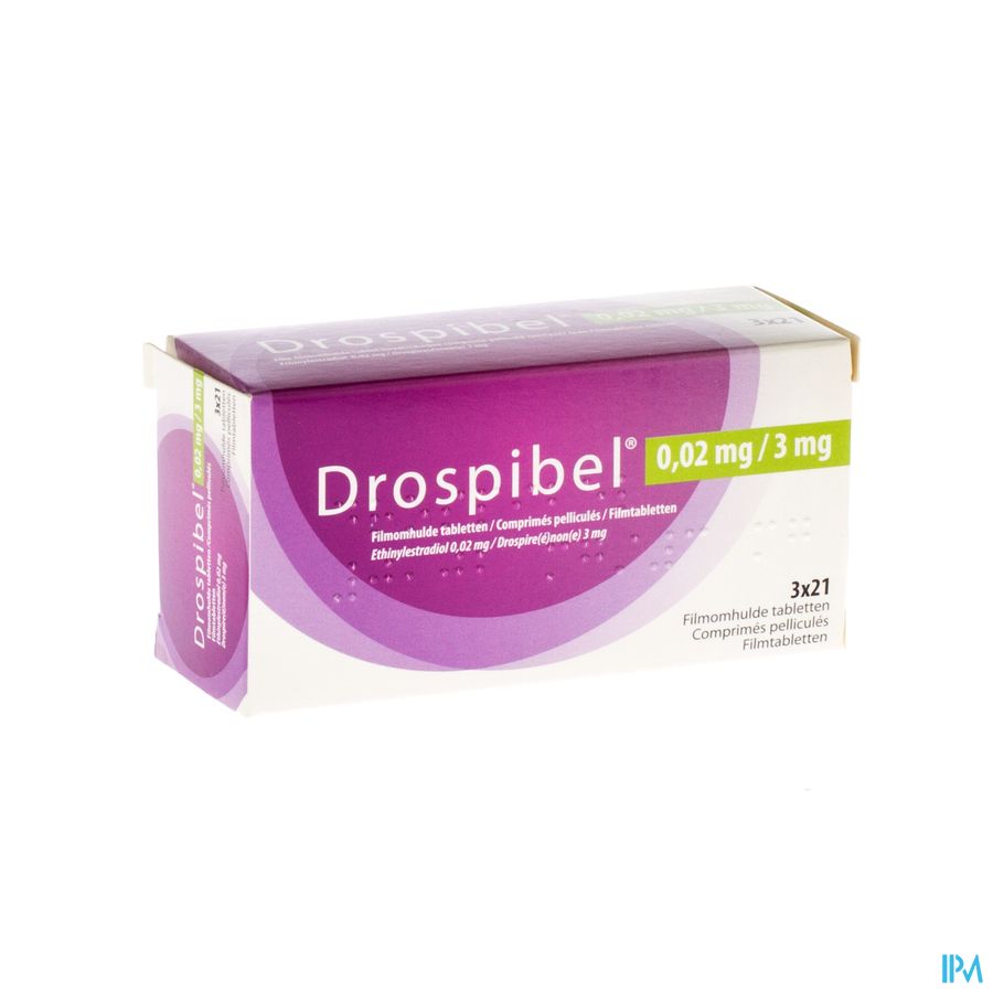 Drospibel 0,02mg Omhulde Tabl 3 X 21 Drospibel 0,02mg Omhulde Tabl 3 X 21