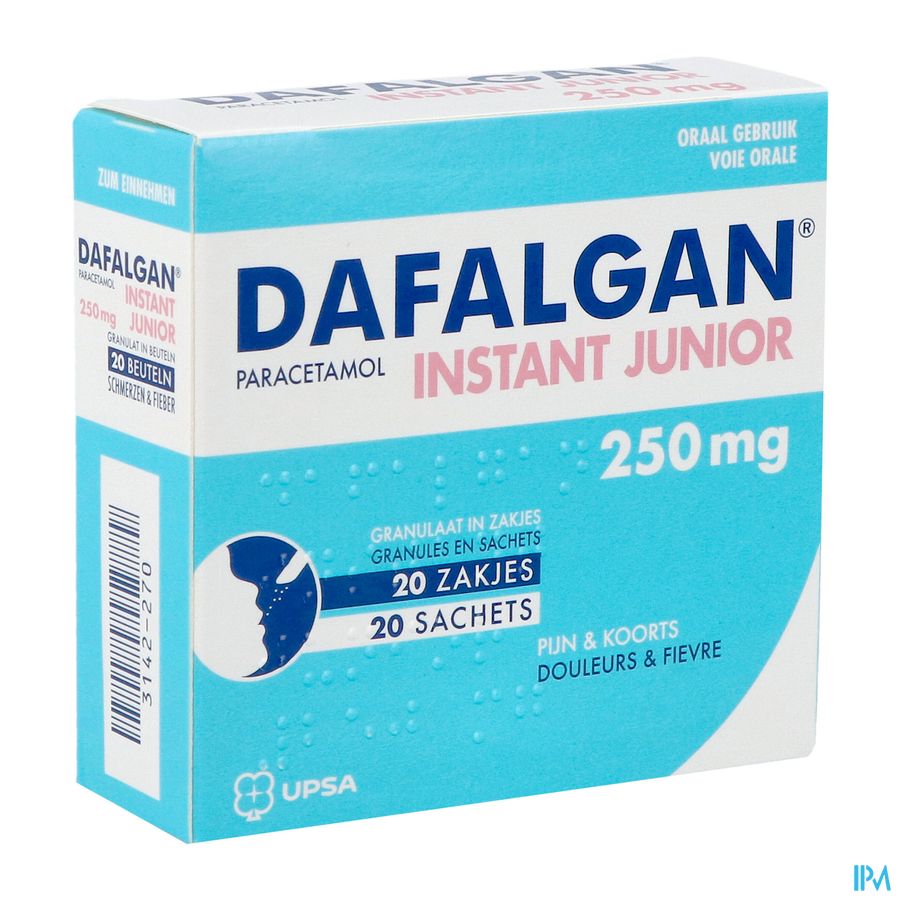 Dafalgan Instant Junior Gran Sach 20 X 250mg