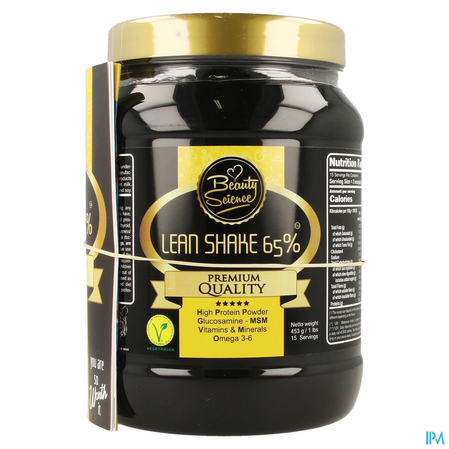 Beauty Science Lean Shake 65% Yellow Twist 453g 1