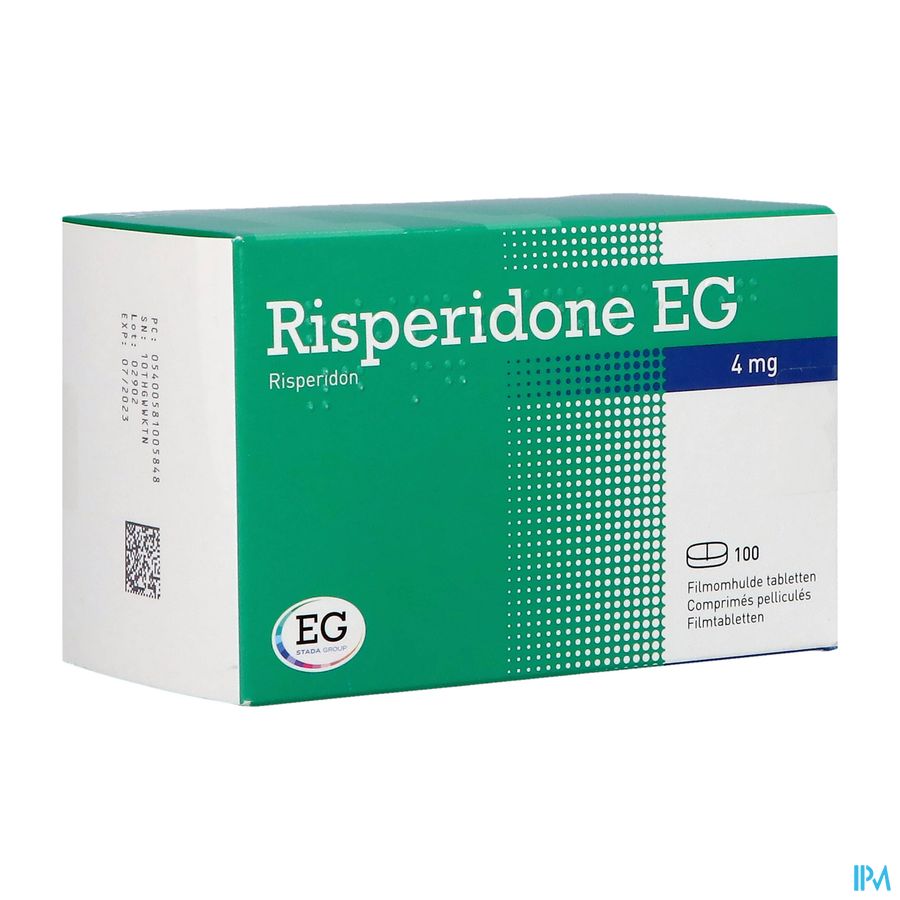 Risperidone EG Tabl 100 X 4 Mg Risperidone EG Tabl 100 X 4 Mg
