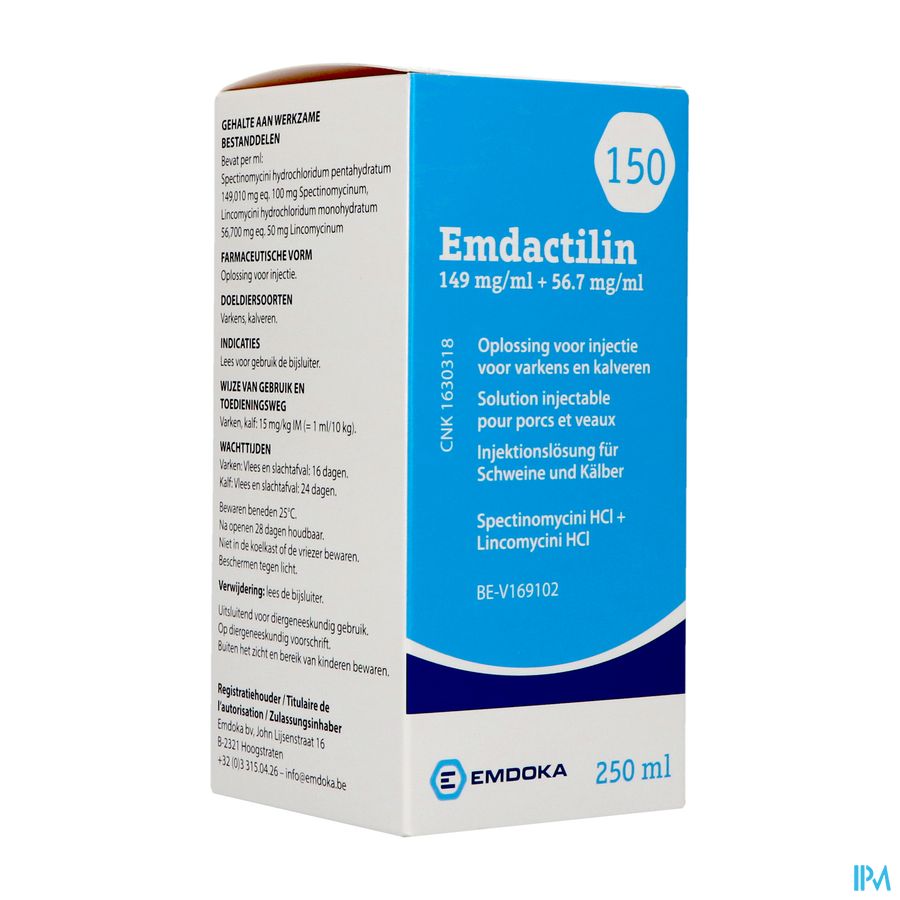 Emdactilin 150 Inj 250ml Emdactilin 150 Inj 250ml