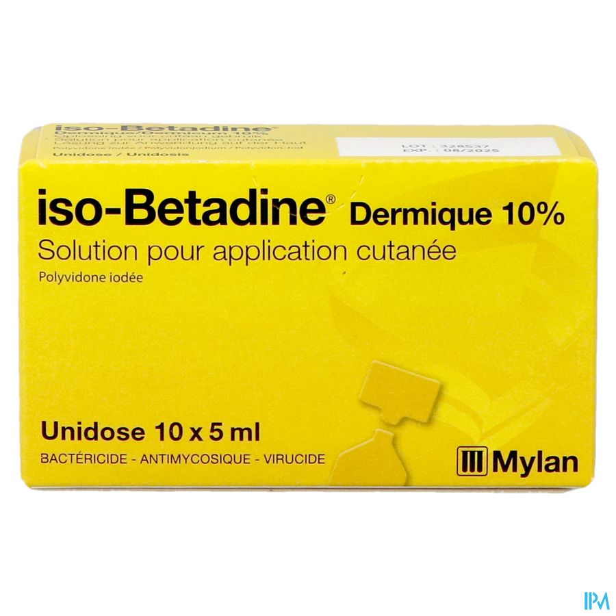 Iso Betadine Derm 10% Unidose Fl 10x5ml 3