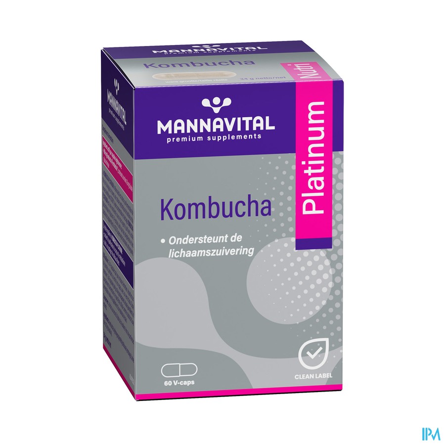 Mannavital Kombucha V-caps 60