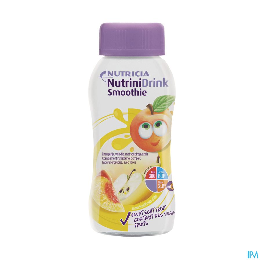 Nutrinidrink Smoothie Zomerfruit Flesje 200ml Nutrinidrink Smoothie Zomerfruit Flesje 200ml