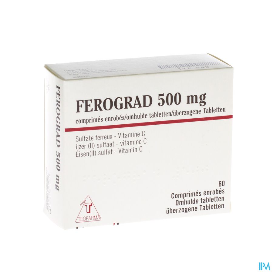 Ferograd 500 Comp 60x525mg Ferograd 500 Comp 60x525mg