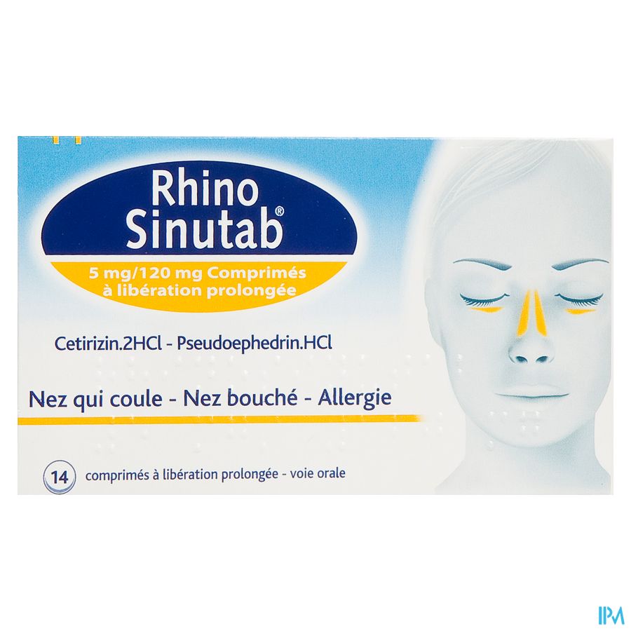 Rhinosinutab 120mg/5mg Liberation Prolonge 14 1
