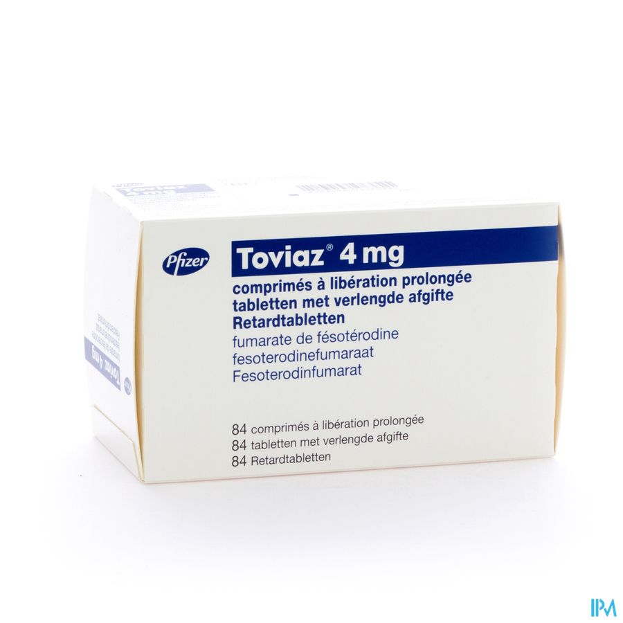 Toviaz 4mg Comp Verlengde Afgifte 84 X 4mg