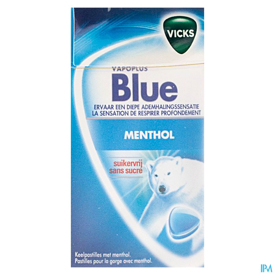 Vicks Past Bleu S/sucre 40g Box 1