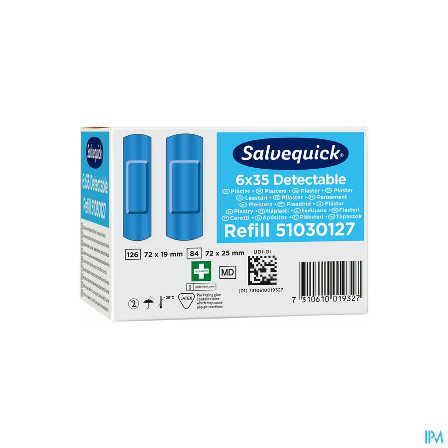 Salvequick Navulling Blauw Detect Salvequick Navulling Blauw Detect