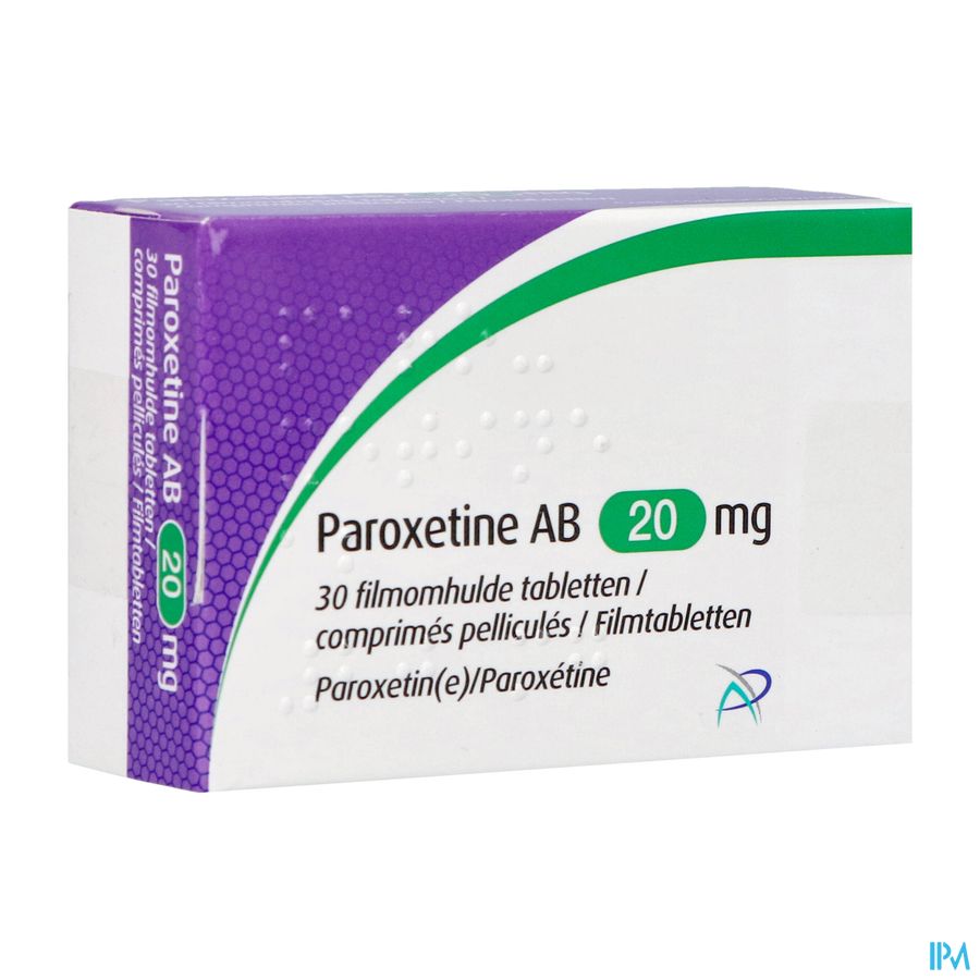 Paroxetine Ab 20mg Filmomh Tabl 30 X 20mg Paroxetine Ab 20mg Filmomh Tabl 30 X 20mg