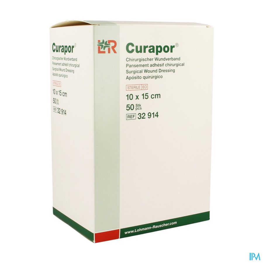Curapor Verb Chirurg. Steriel 15cmx10cm 50 32914 2