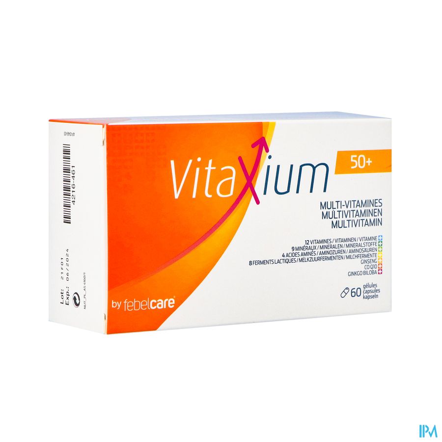 Vitaxium 50+ Multi Vitaminen Caps 60 Vitaxium 50+ Multi Vitaminen Caps 60