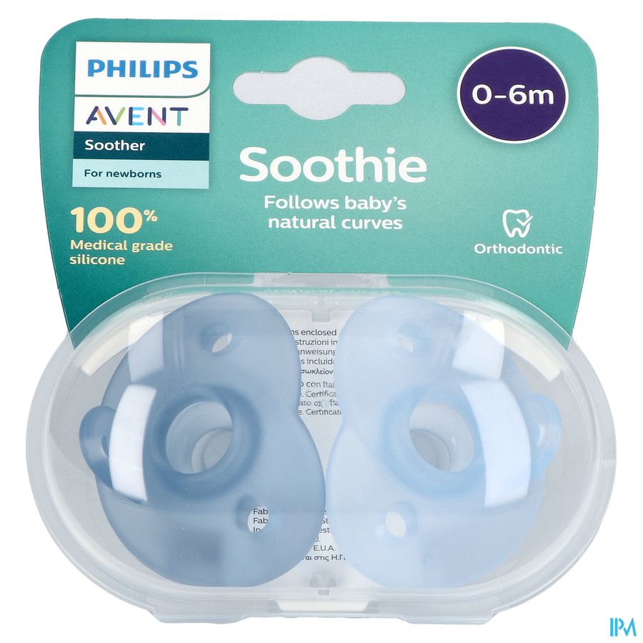 Philips Avent Fopspeen +0m Soothie Boy 2 1