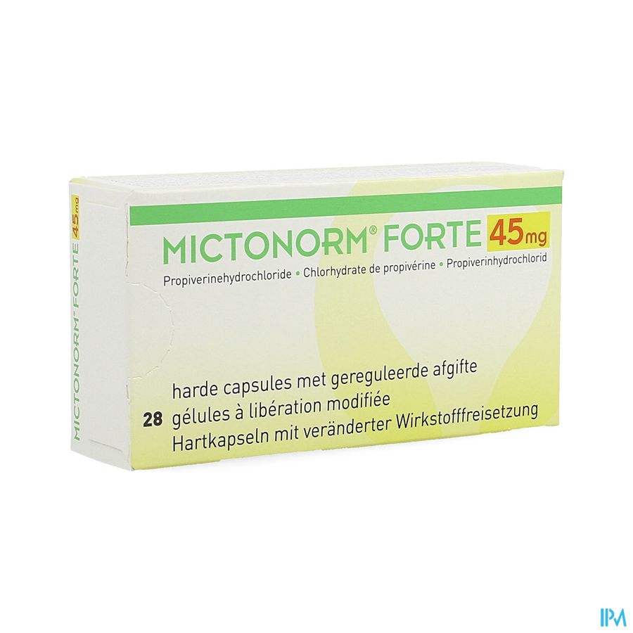 Mictonorm Forte 45mg Gereguleerde Afgifte Caps 28 Mictonorm Forte 45mg Gereguleerde Afgifte Caps 28