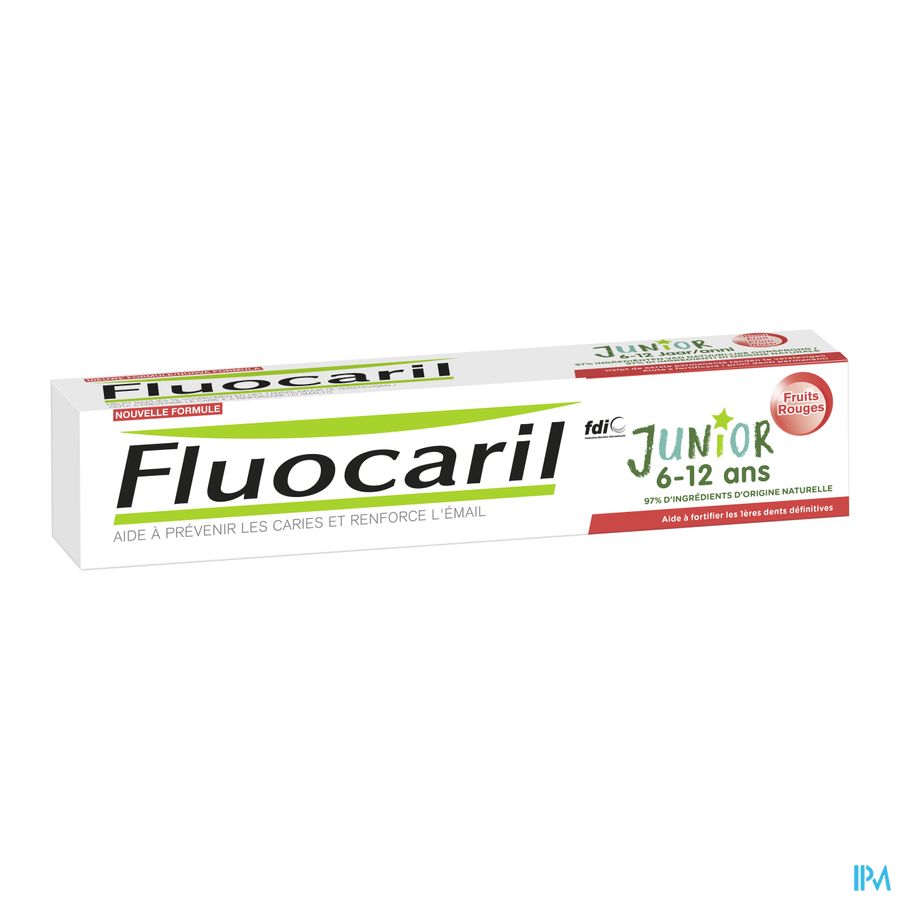 Fluocaril Tandpasta Junior Rood Fruit 75ml Nf 3