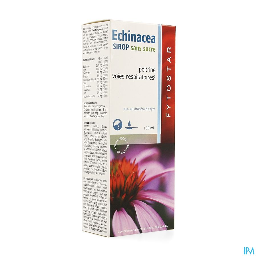 Fytostar Echinacea Sirop Sans Sucre 150ml Fytostar Echinacea Sirop Sans Sucre 150ml