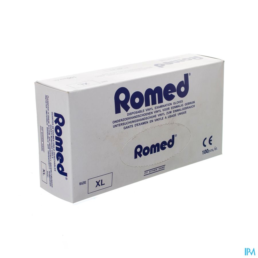 Romed Handschoen Vinyl Wegwerp Xl 100 Pontos Romed Handschoen Vinyl Wegwerp Xl 100 Pontos