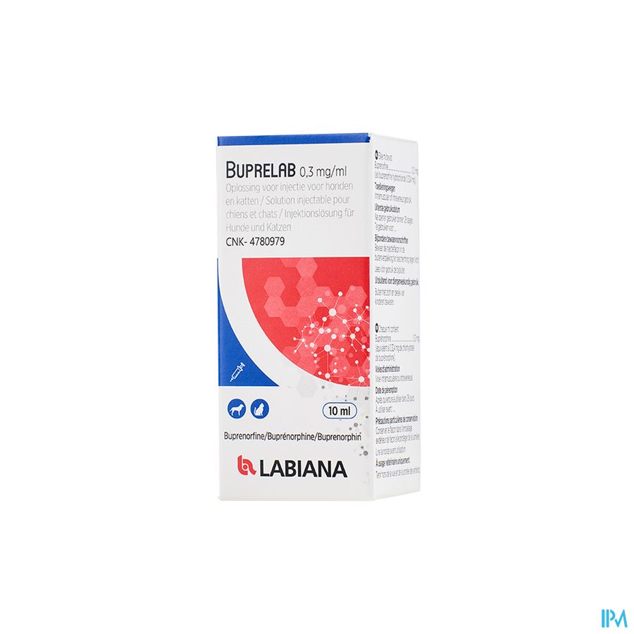 Buprelab 0,3mg/ml Opl Inj Honden & Katten 10ml Buprelab 0,3mg/ml Opl Inj Honden & Katten 10ml