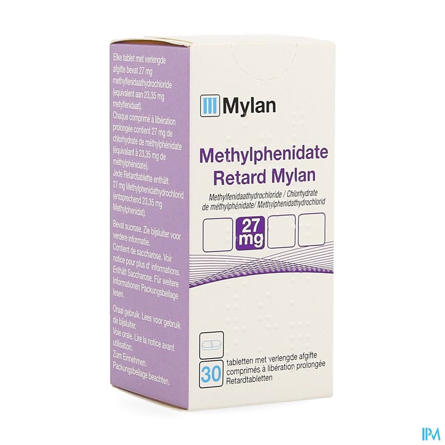 Methylphenidat.retar.viatris 27mg Verl.afg.tabl 30 Methylphenidat.retar.viatris 27mg Verl.afg.tabl 30