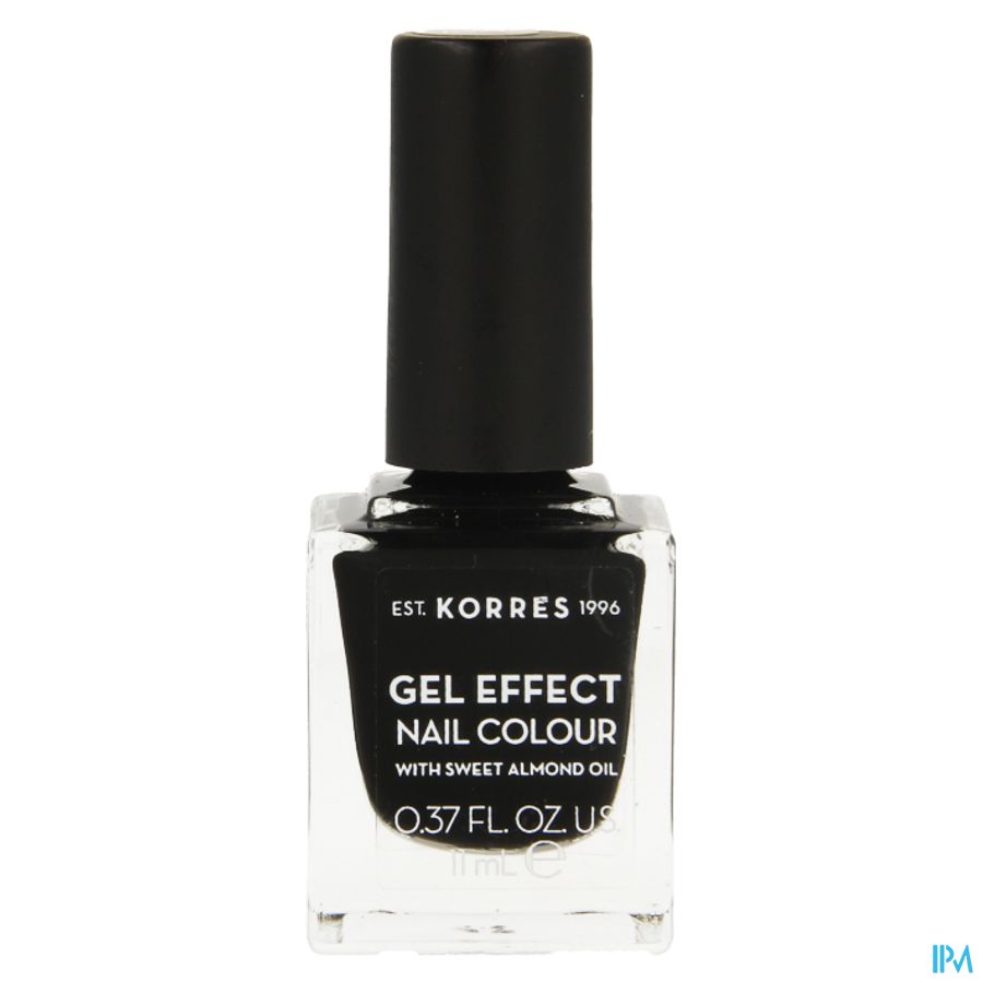 Korres Km Gel Effect Nail 100 Black 11ml 3