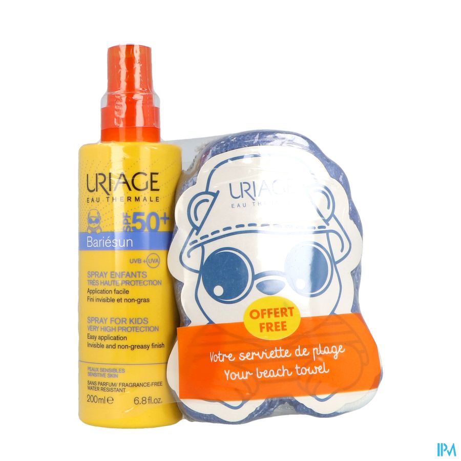 Uriage Bariesun Ip50+ Kind Spray 200ml+strandhand. Uriage Bariesun Ip50+ Kind Spray 200ml+strandhand.