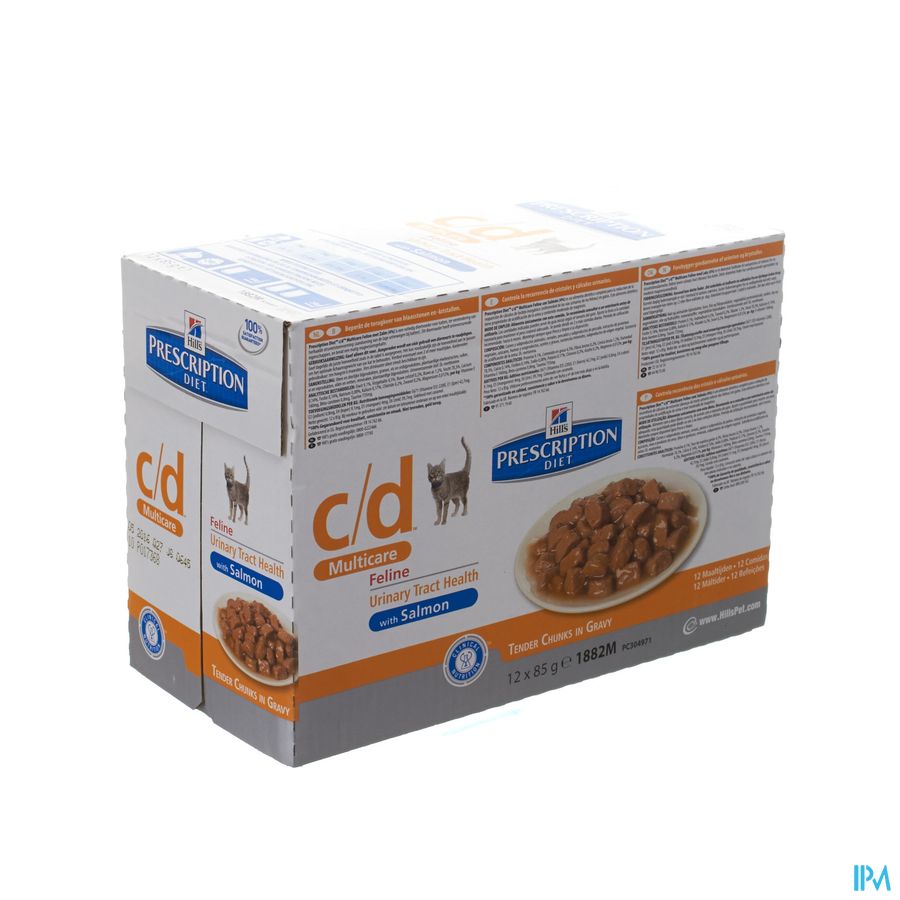 Hills Prescrip.diet Feline Cd Salmon 12x85g 1882u 1