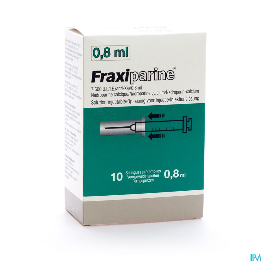 Fraxiparine Ser 10 X 0,8ml 7600 Ui Axa Fraxiparine Ser 10 X 0,8ml 7600 Ui Axa