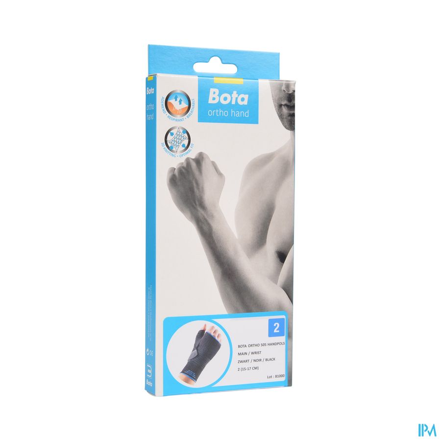 Bota Ortho Serre Poignet Main 505 Noir N2 Bota Ortho Serre Poignet Main 505 Noir N2