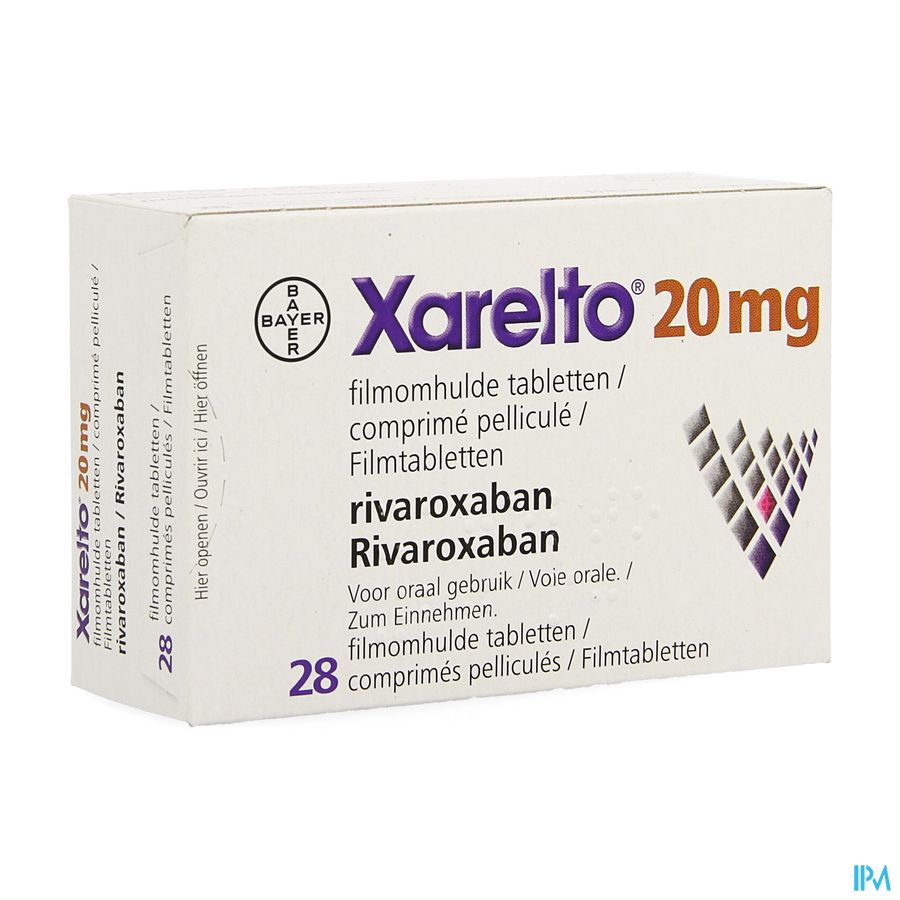 Xarelto 20mg Filmomh Tabl 28 X 20mg Xarelto 20mg Filmomh Tabl 28 X 20mg