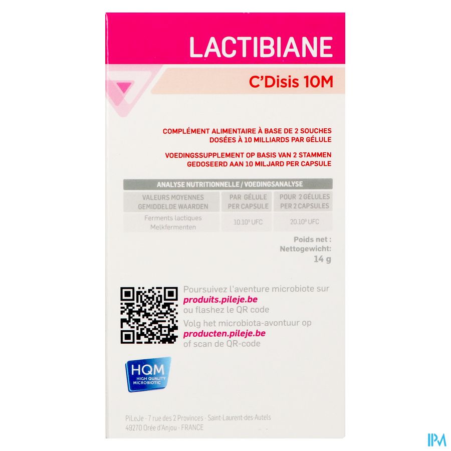 Lactibiane C Disis Caps 30 10