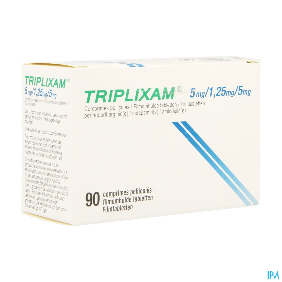 Triplixam 5mg/1,25mg/ 5mg Impex. Comp Pell 90 Pip Triplixam 5mg/1,25mg/ 5mg Impex. Comp Pell 90 Pip